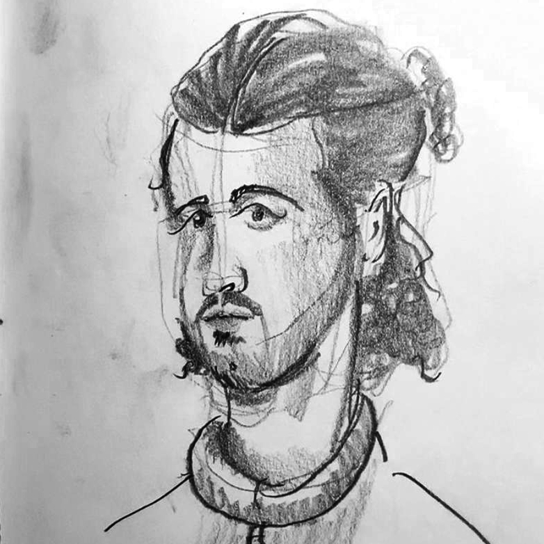 Schwarzweisses Portrait